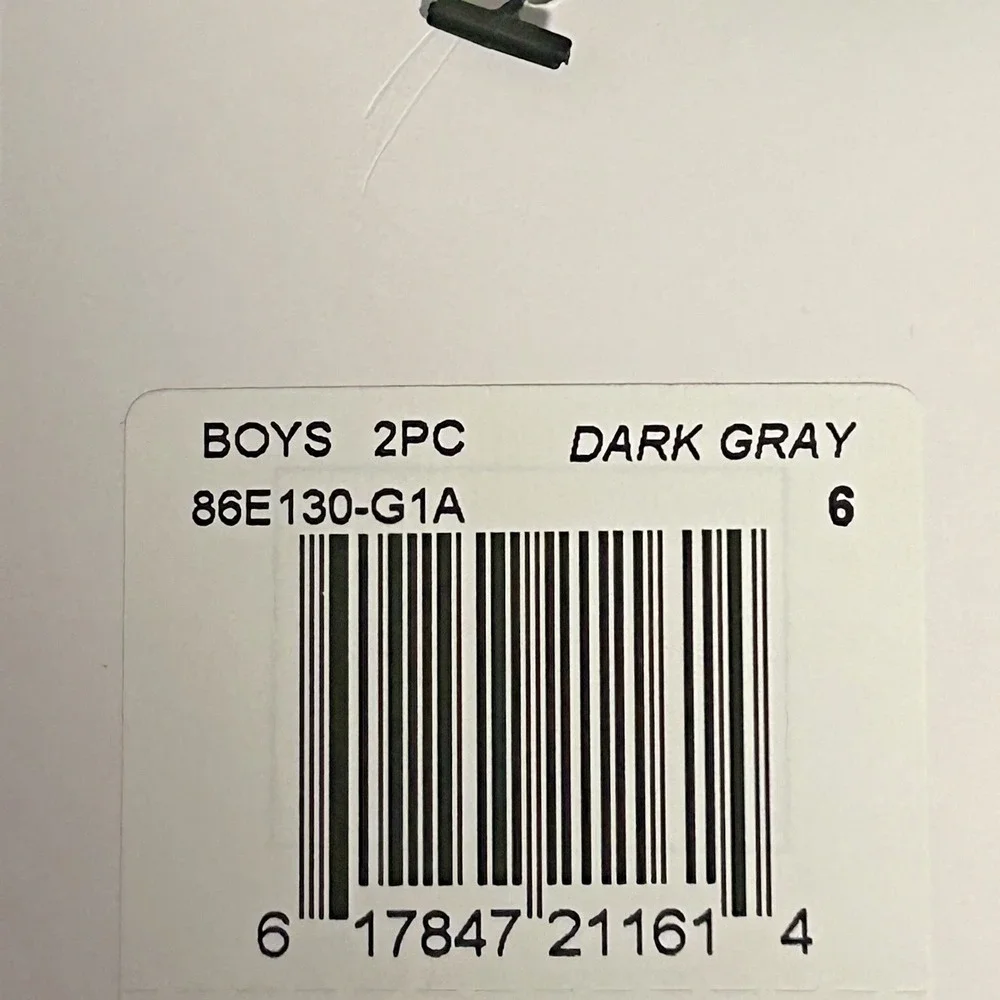 Nike Little Boys Track Suit Set Size 6 Gray White Full Zip Jacket & Pants Outfit - Picture 4 of 5